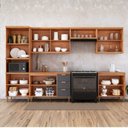 Ver imagem 4 de Cozinha Modulada 6 Peças com 1 Torre 2 Balcões 3 Armários Aéreo Elena Cinamomo/Titanium
