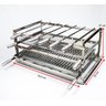 Grill Manual 6 Espetos Em Inox 430 Com Grelha Argentina - 2