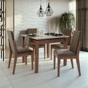 Ver imagem 1 de Conjunto Mesa 4 Cadeiras Áries Móveis Lopas