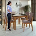 Ver imagem 5 de Conjunto Sala de Jantar 4 Cadeiras Móveis Lopas