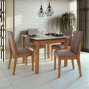 Ver imagem 1 de Conjunto Sala de Jantar 4 Cadeiras Móveis Lopas