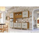 Ver imagem 2 de Cozinha Modulada Nesher Completa Nesher Imperatriz 5pçs 2 Balcões 2 Aéreos+ Paneleiro Freijo/