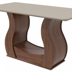 Conjunto Mesa Dafne Plus 160 Tampo de Vidro Móveis Lopas - 6 Conjunto Mesa Dafne Plus 160 Tampo de Vidro Móveis Lopas - 6