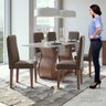 Conjunto Mesa Dafne Plus 160 Tampo de Vidro Móveis Lopas - 5