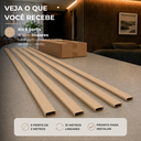 Ver imagem 6 de Kit 5 Barra Perfil 2 Metros Acabamento para Painel Ripado Slim