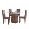 Conjunto Mesa Nevada Plus 100 Tampo de Vidro 4 Cadeiras Dafne Móveis Lopas - 2