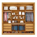 Ver imagem 2 de Guarda Roupa 2 Portas de Correr Sevilha 100% MDF Peroba Off Peroba