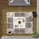 Ver mais imagens de Conjunto Sala de Jantar Mesa Nevada Plus 130 Tampo de Vidro 8 Cadeiras Atacama Móveis Lopas