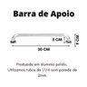 Barra Alças Apoio 30cm Idoso Deficiente Pne Cor Prateado - 9