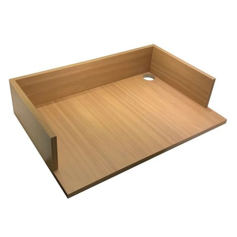 Prateleira Suporte para Microondas Forno Airfryer Impressora MDF 15mm 60x40x11 - Freijo
