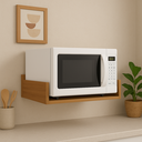 Ver imagem 2 de Prateleira Suporte para Microondas Forno Airfryer Impressora MDF 15mm 60x40x11 - Freijo