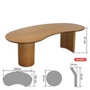 Ver imagem 6 de Mesa de Jantar Veneza 8 Lugares Orgânico Laminado Cinamomo 240x120cm