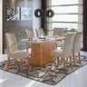 Conjunto Mesa Nevada Plus 170 Tampo de Vidro 6 Cadeiras Apogeu Móveis Lopas - 1