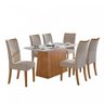 Conjunto Mesa Nevada Plus 170 Tampo de Vidro 6 Cadeiras Apogeu Móveis Lopas - 2