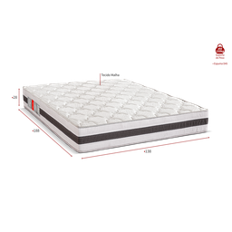 Colchão Casal Espuma D45 Max Saúde Premium 138x188x28 Reconflex - 2