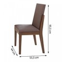 Ver imagem 4 de Conjunto Mesa Saara 120 Tampo de Vidro 4 Cadeiras Lira Móveis Lopas