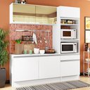Ver imagem 1 de Cozinha Compacta Madesa Diamante Pop com Armário, Balcão e Tampo Branco