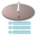 Ver imagem 2 de Tampo De Vidro Temperado Cor Bronze 80 X 8mm