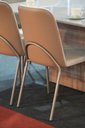 Ver imagem 4 de Jogo 2 Cadeiras Sala de Jantar Luxo Estofada Linho Areia