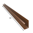 Ver imagem 4 de Kit 10 Barra Perfil de Acabamento para Painel Ripado 2m