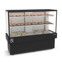 Ver imagem 1 de Vitrine Confeitaria Quente 1,45mt Vanguard Plus Tampo Aproveitável Preta Cvpq1450 220v - Refrimate