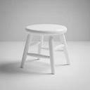 Ver mais imagens de Conjunto Infantil de Mesa e 2 Banquinhos Torneados em Madeira Maciça Branco Acetinado