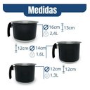 Ver imagem 4 de Conjunto Fervedor Alumínio Leiteira Canecão Café 3 Peças - Preto