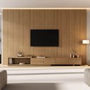 Ver imagem 1 de Rack Extensível com Painel TV 86 Polegadas Planejado 360x230cm Aruá CabeCasa MadeiraOriginals Marrom
