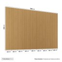 Ver imagem 4 de Rack Extensível com Painel TV 86 Polegadas Planejado 360x230cm Aruá CabeCasa MadeiraOriginals Marrom