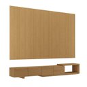 Ver imagem 3 de Rack Extensível com Painel TV 86 Polegadas Planejado 360x230cm Aruá CabeCasa MadeiraOriginals Marrom