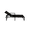Espreguiçadeira Camilla Alumínio Tela Sling Cor Preto - 1