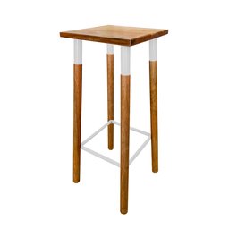 Banqueta Bistro Industrial Colors Ferro e Madeira Maciça - Branca - 3 Banqueta Bistro Industrial Colors Ferro e Madeira Maciça - Branca - 3