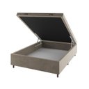 Ver imagem 1 de Base Box Bau Casal Cairo (43x138x188cm) Perola - Casa Giulia