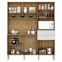 Ver imagem 3 de Cozinha Ambiente Montesa 6 Portas e 2 Gavetas Freijó Supremo - Kits Paraná