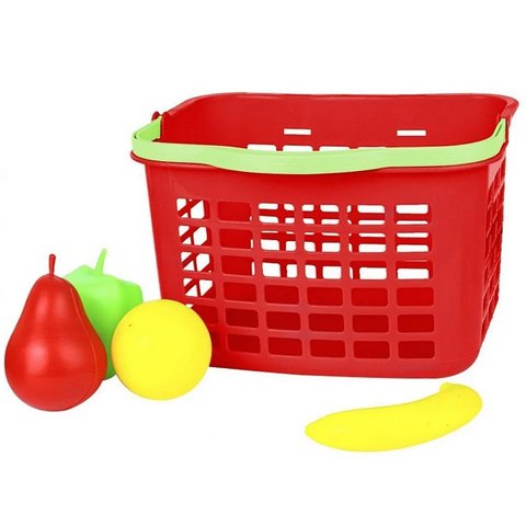 Super Feirinha Infantil Cestinha C/ 13 Peças Vermelho Usual 474