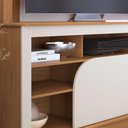 Ver imagem 4 de Estante Home para Tv até 65 Polegadas 2 Portas Belaya Freijó e Off White