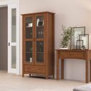 Ver imagem 2 de Sala de Estar Completa com Rack, Painel, Mesa de apoio e Cristaleira Móveis MPO