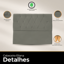 Ver imagem 2 de Cabeceira Casal de Cama Box Estofada Eliana 140 Cm Veludo
