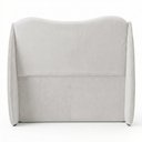 Ver imagem 5 de Cabeceira Orgânica para Cama Box Queen Size Luma 160cm Bouclê Branco - Desk Design