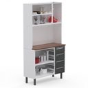 Ver imagem 4 de Armário de Cozinha 5 Portas 4 Gavetas Roma Colormaq