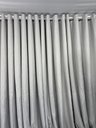 Ver imagem 1 de Cortina no Tecido Voil Cinza com Forro Microfibra Cinza - 3,10l X 2,40a