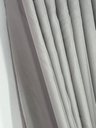 Ver imagem 2 de Cortina no Tecido Voil Cinza com Forro Microfibra Cinza - 3,10l X 2,40a