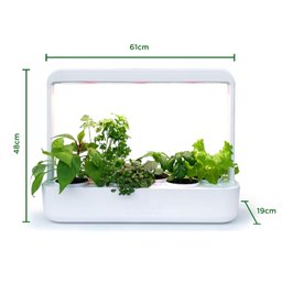 Horta Inteligente Hortaliças Com 6 Vasos E Iluminação De Led - 2