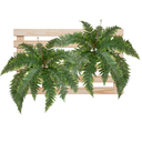 Ver imagem 6 de Kit 2 Buquês de Samambaia Artificial Realista Decoração Rústica e Elegante