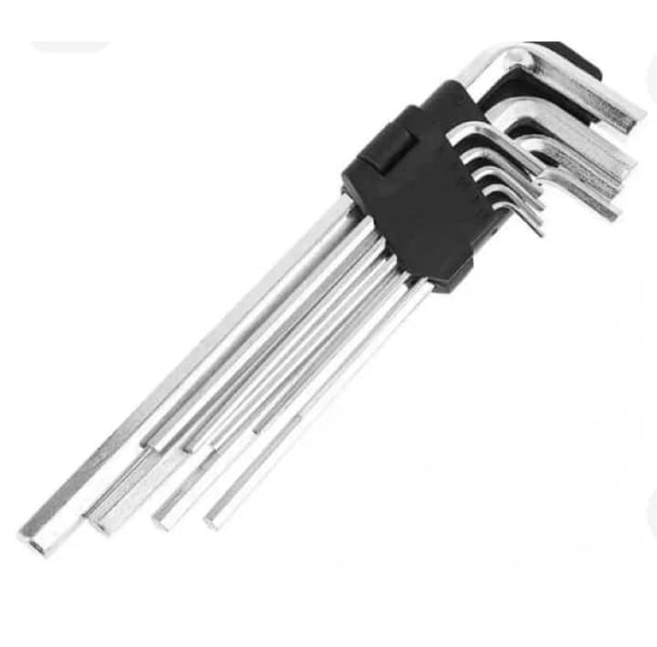 Chave Allen Cromada 9 Pcs Grande 9 Pçs do 1.5mm Ao 10mm