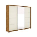 Ver imagem 3 de Guarda-Roupa Casal 3 Portas com Espelho New Fortuno Robel New Fortuno