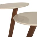 Ver imagem 4 de Conjunto Mesa Lateral Clarice Branco