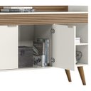 Ver imagem 6 de Balcao Aparador Buffet 120 Cm 2 Portas Off White Madeira Dmad