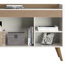 Ver imagem 5 de Balcao Aparador Buffet 120 Cm 2 Portas Off White Madeira Dmad