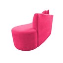 Ver imagem 4 de Namoradeira Sofá Feijão Hana Orgânica Couro Rosa Pink